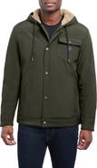 Lucky Brand Loki Workwear Soft Shell Faux Shearling Jacket