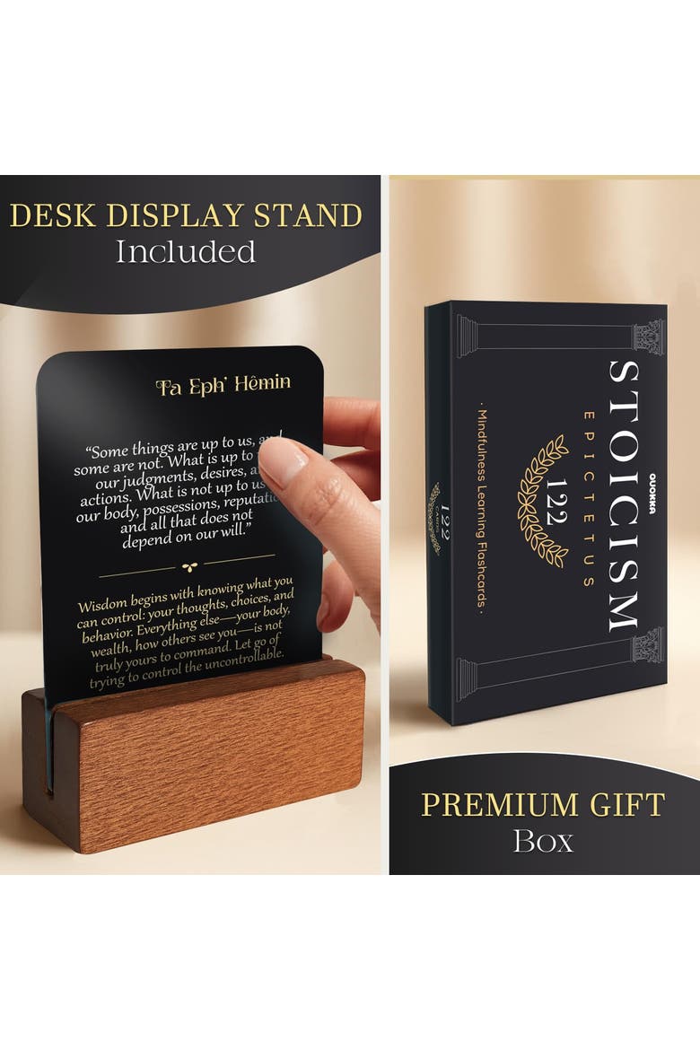 Stoicism Quotes Calendar & Card Set, Alternate, color, Epictetus