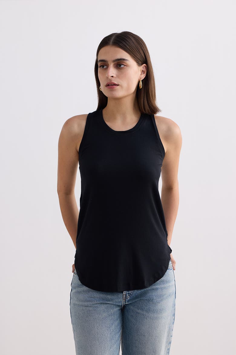Back to Basics Top in Black, Alternate, color, Black