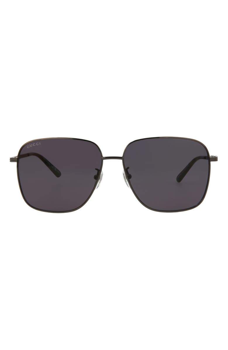 Gucci 60mm Square Sunglasses, Main, color,