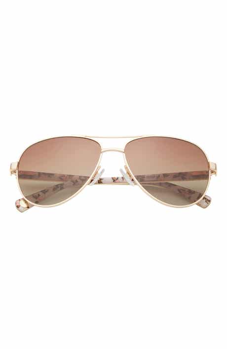 Ted Baker London 57mm Polarized Aviator Sunglasses