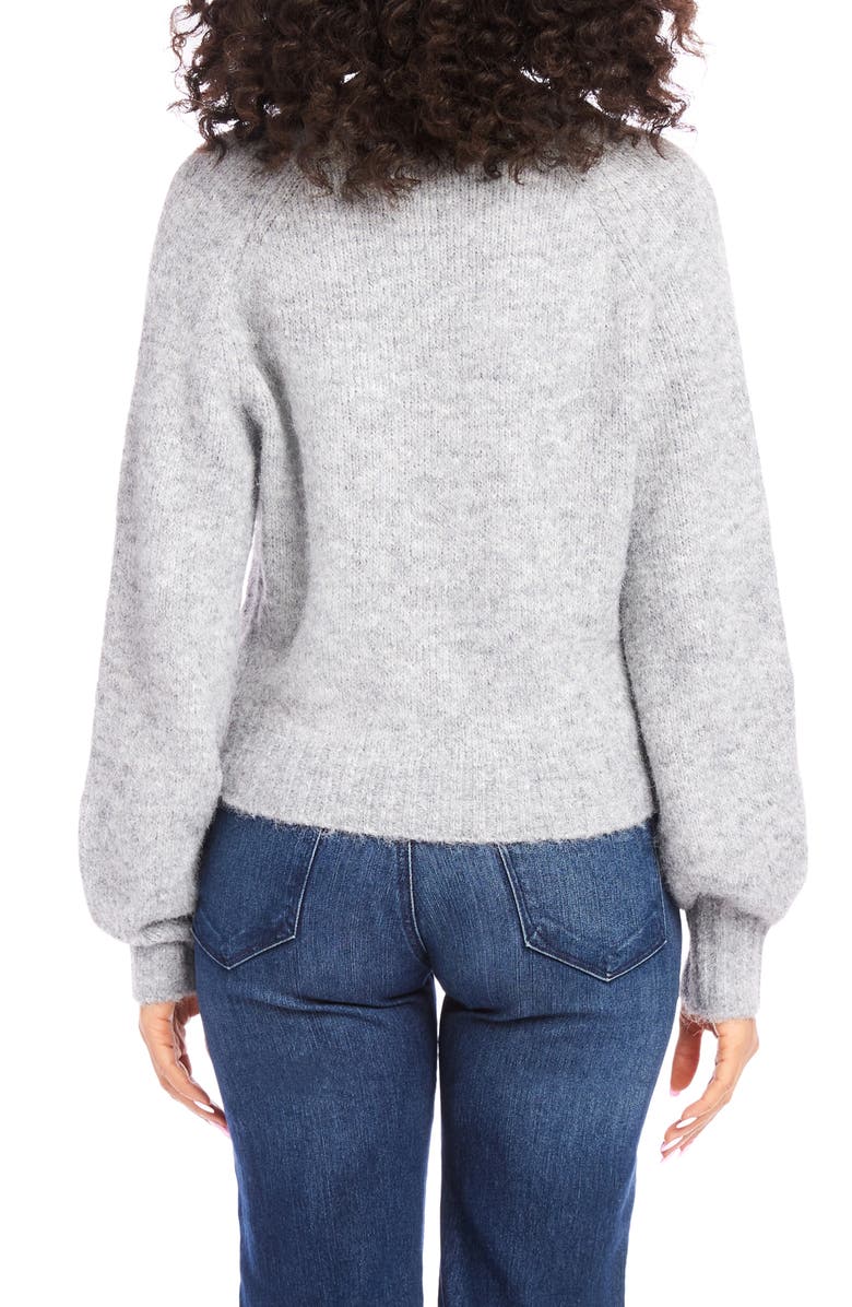 Karen Kane Faux Pearl Button Cardigan, Alternate, color,