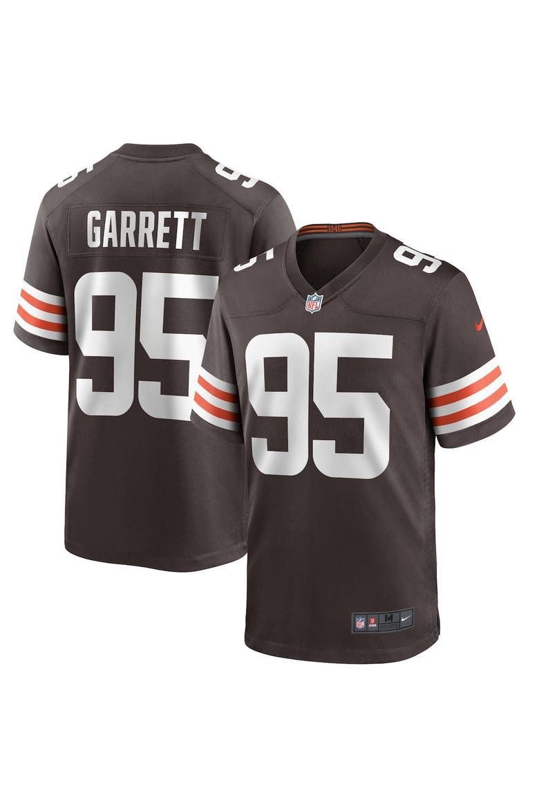 Men's Nike Myles Garrett Brown Cleveland Browns Game Player Jersey, Main, color, BROWN