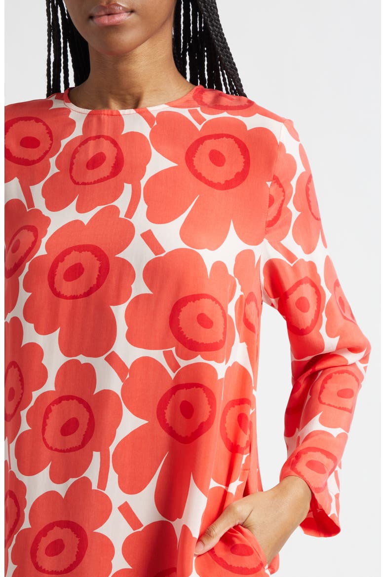 Kouttaus Uikko Long Sleeve Dress, Alternate, color, RED LIGHT PINK