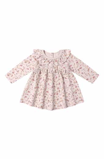 Floral Print Ruffle Collar Dress