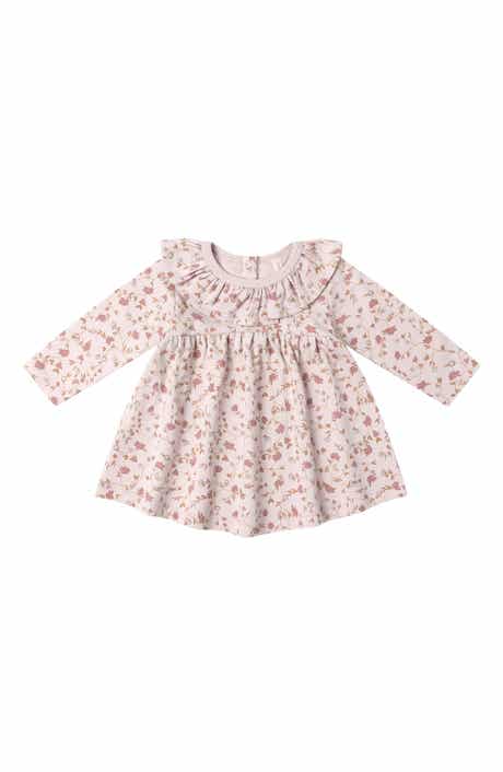 Floral Print Ruffle Collar Dress