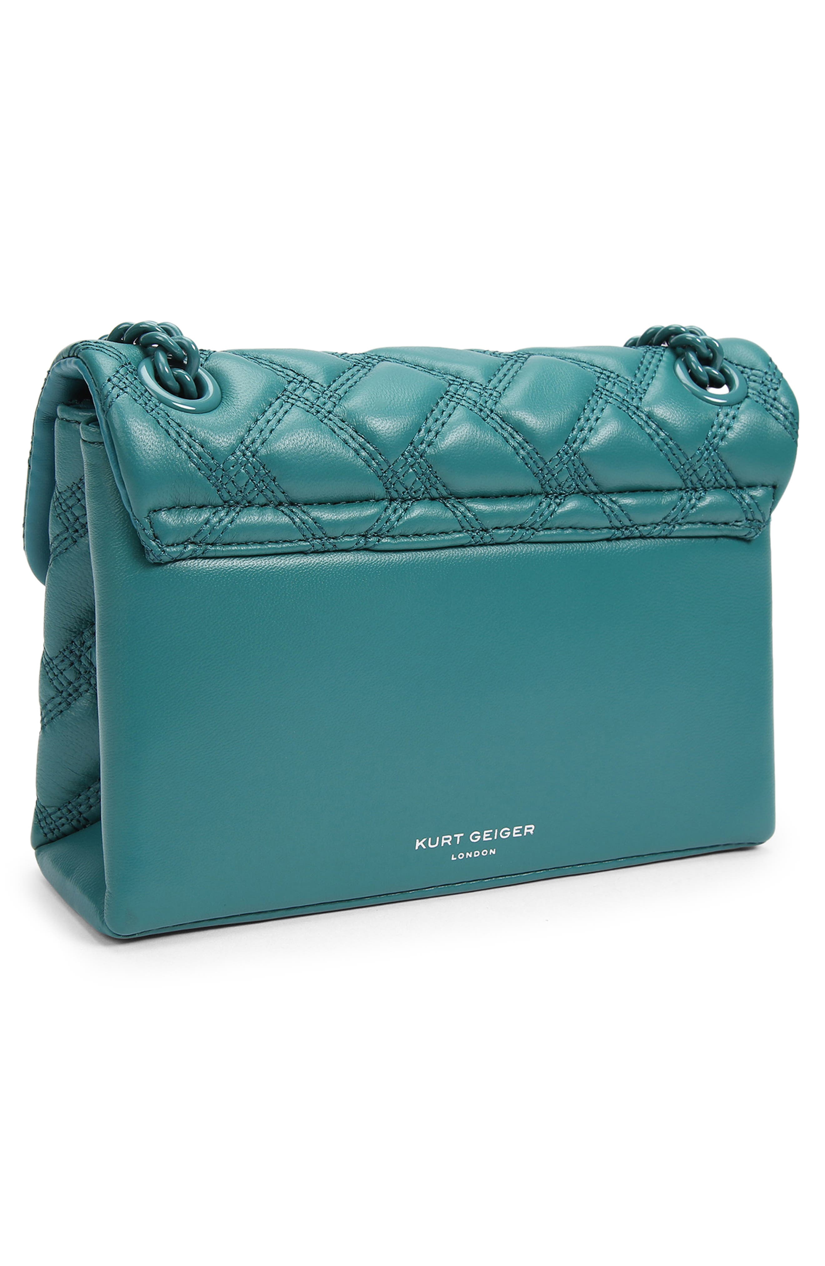 Kurt Geiger London Mini Kensington Drench Leather Convertible Crossbody Bag, Alternate, color, 