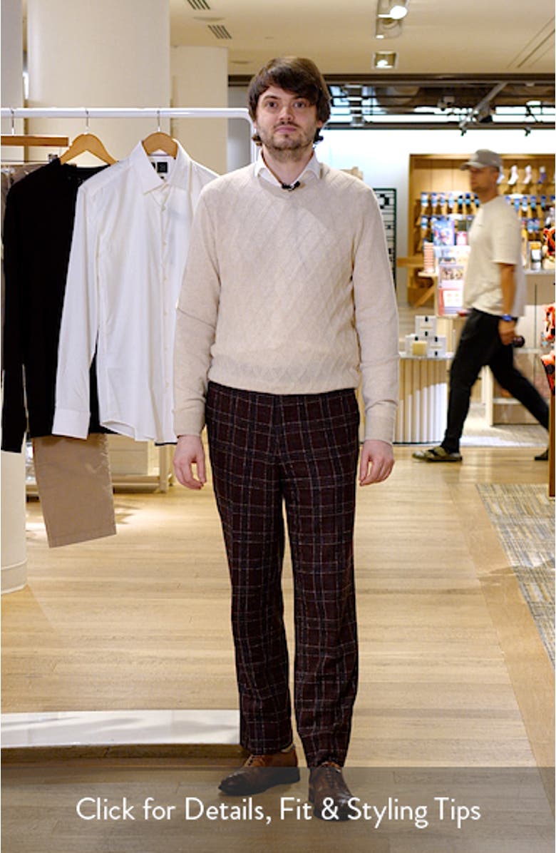 Geo Regular Fit Wool & Cashmere Sweater, sales video thumbnail