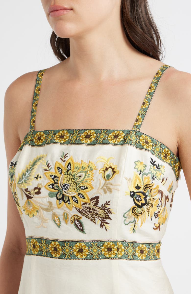 Elie Tahari The Annalise Sleeveless Maxi Dress, Alternate, color, Sunray Floral Print