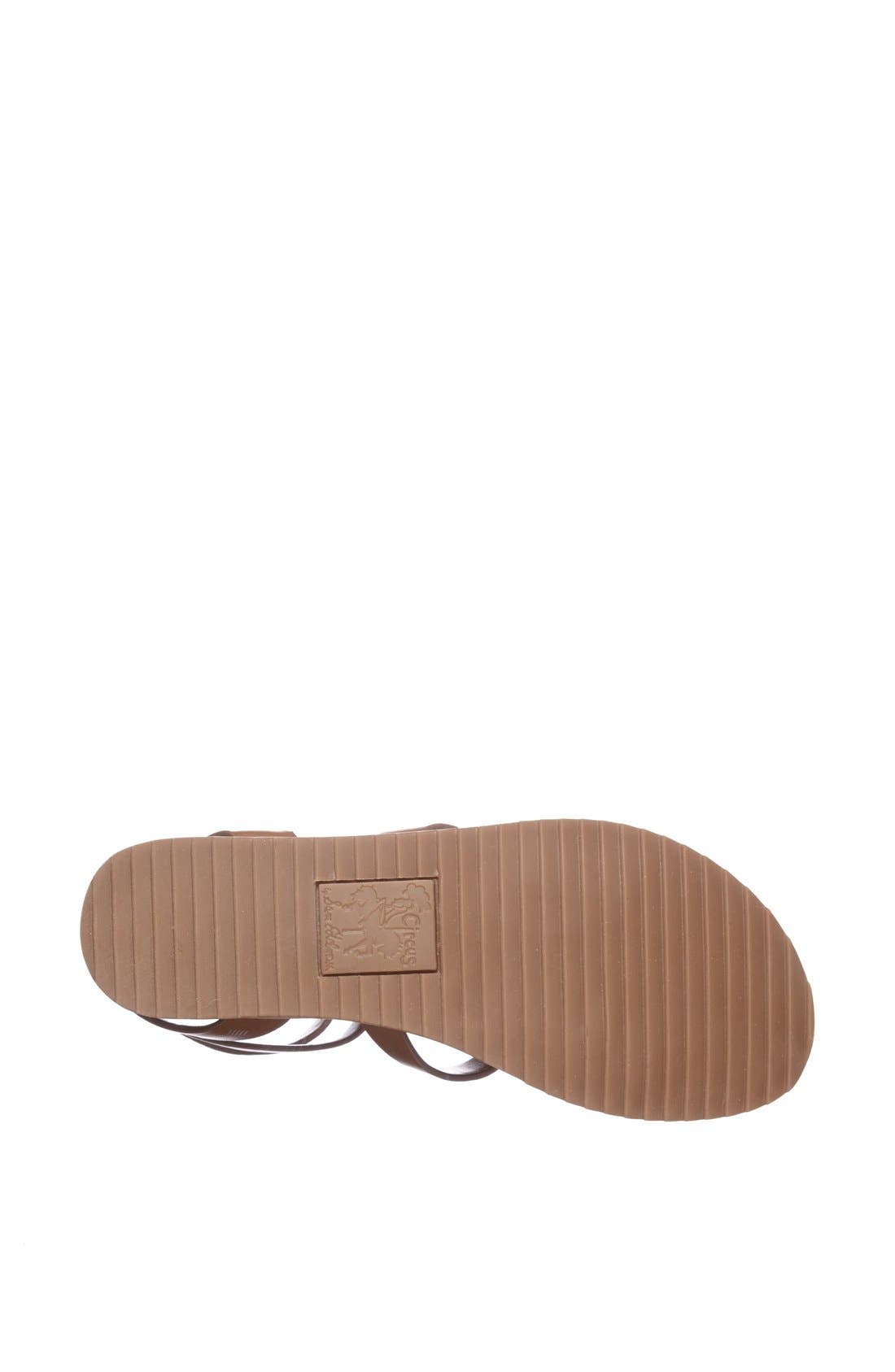 Circus by Sam Edelman 'Selma' Gladiator Sandal, Alternate, color, SADDLE