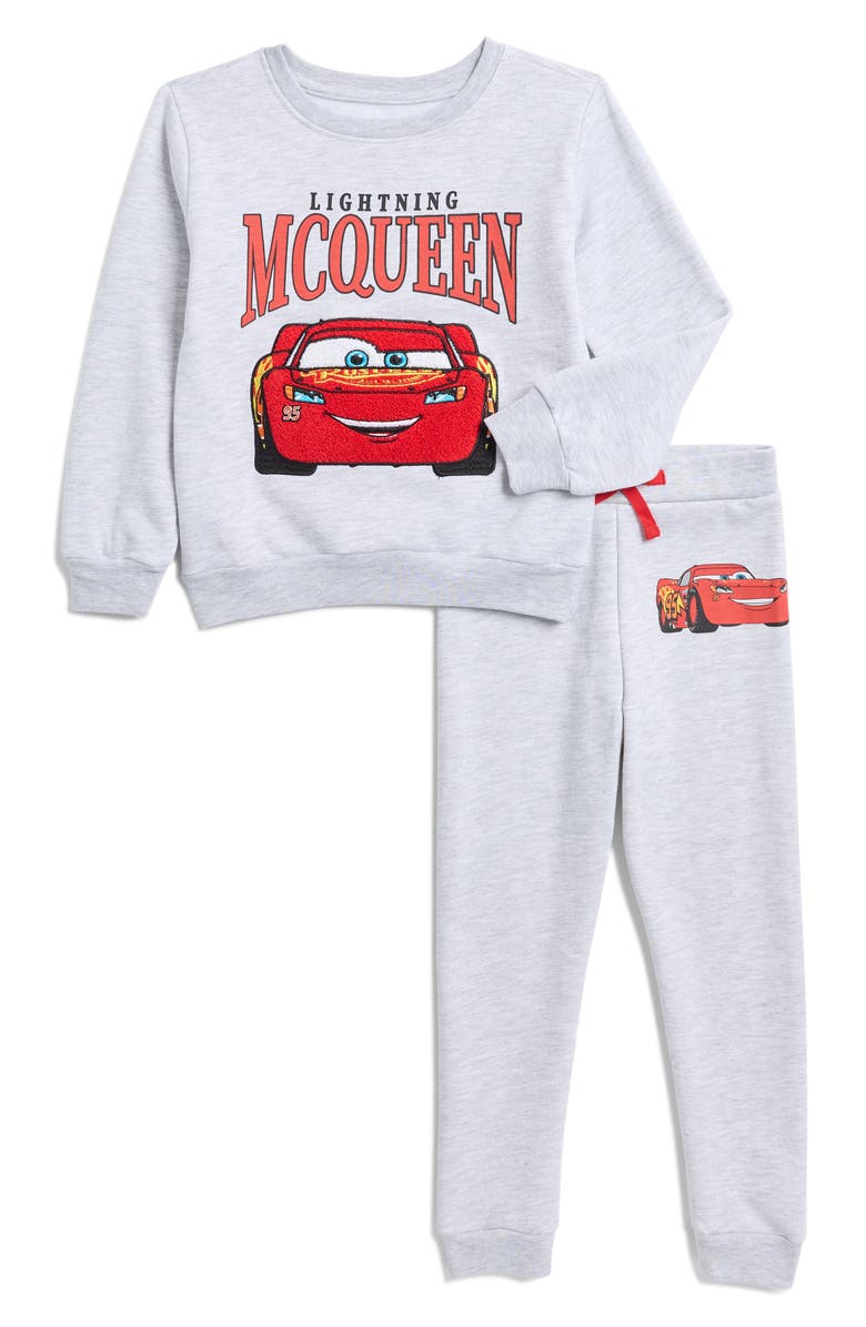 Freeze Kids' Disney<sup>™</sup> Cars Fleece Pullover Sweater & Pants Set, Main, color, 