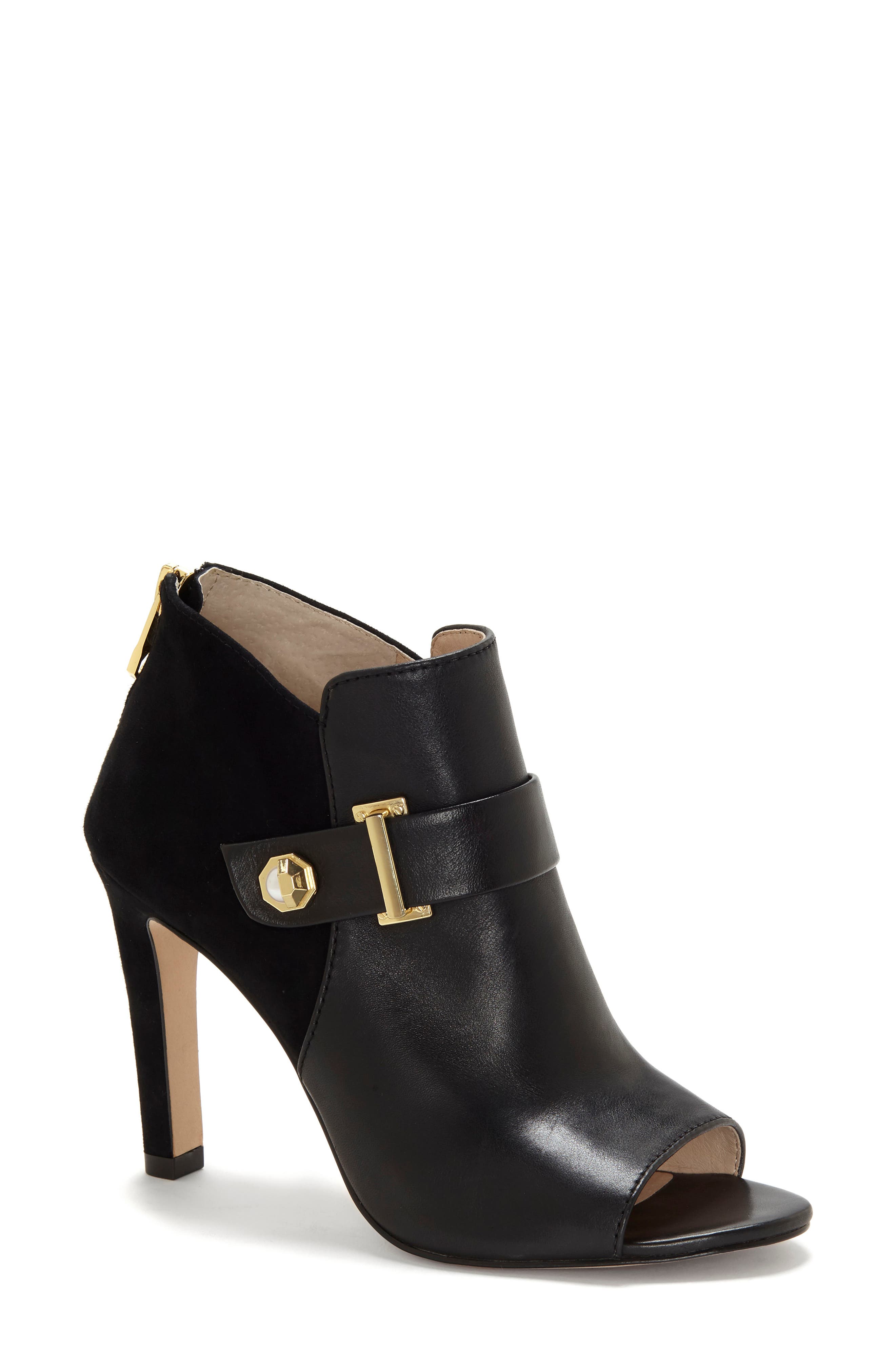 Louise et Cie Lander Open Toe Genuine Calf Hair Bootie, Main, color, 