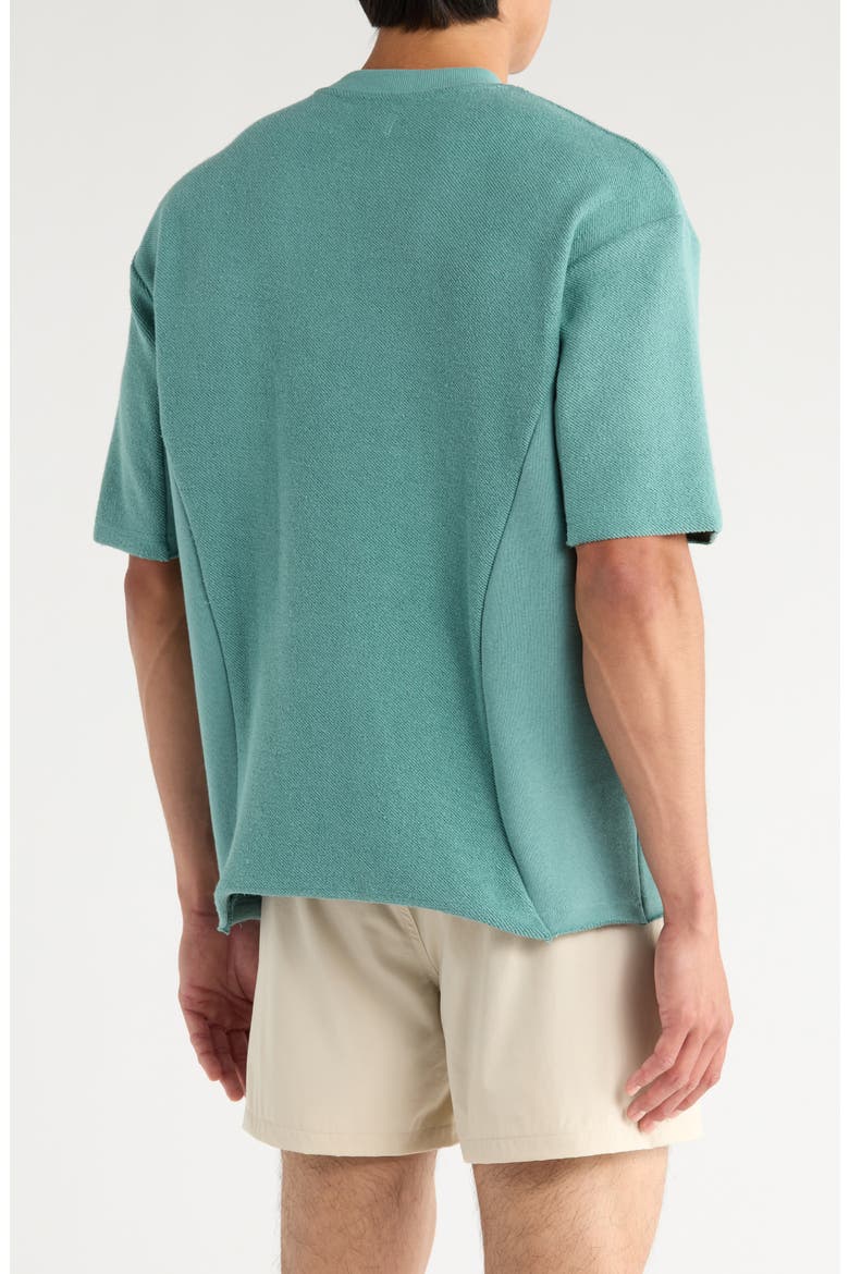 Block Party Terry Crewneck T-Shirt, Alternate, color, GREEN