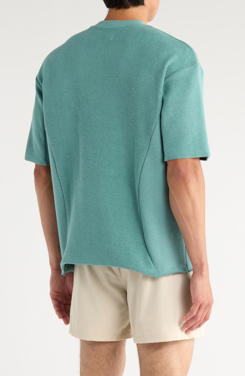 HONOR THE GIFT Block Party Terry Crewneck T-Shirt, Alternate, color, Green