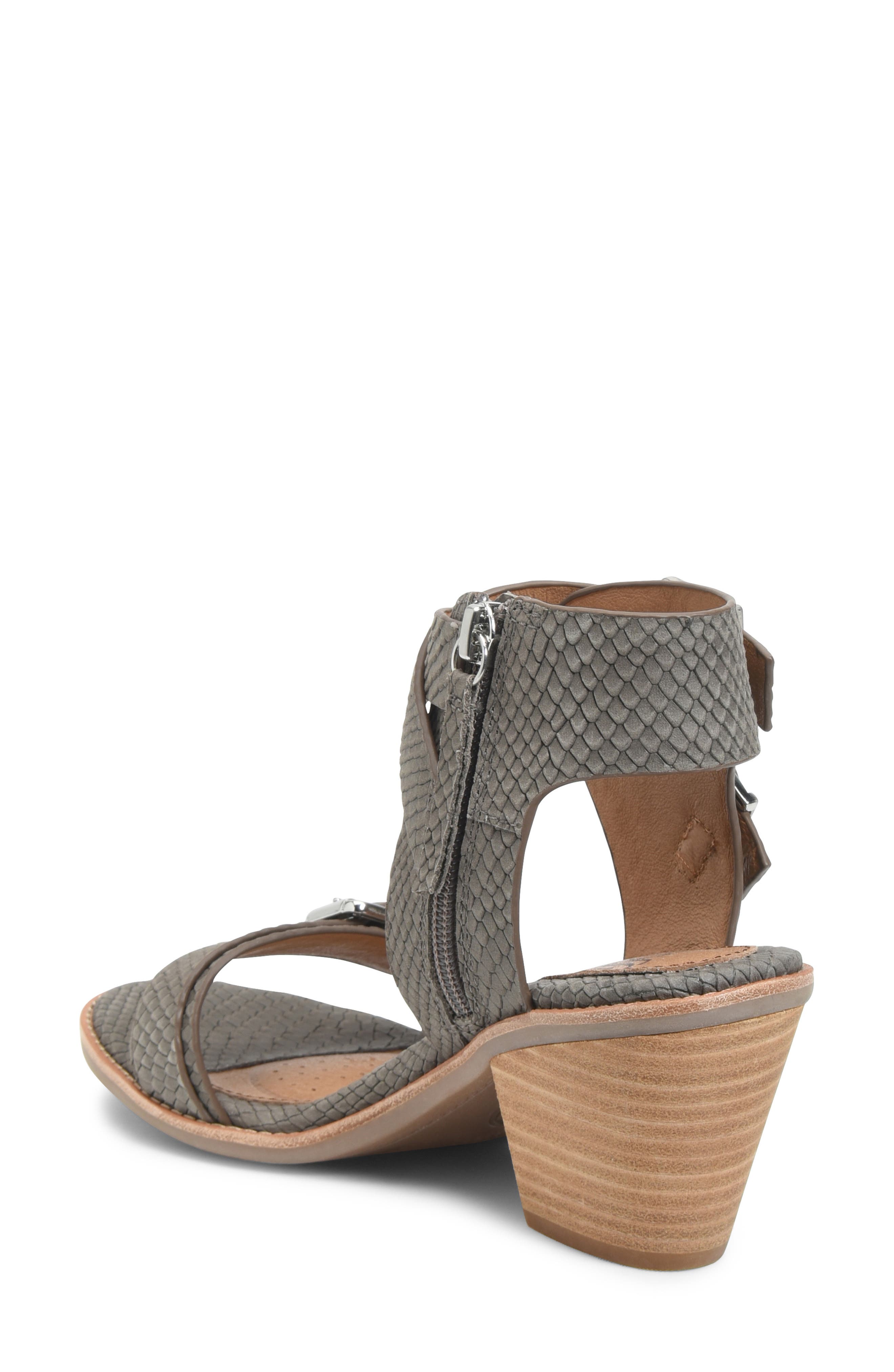 Marlyn Sandal, Alternate, color, SNARE GREY LEATHER