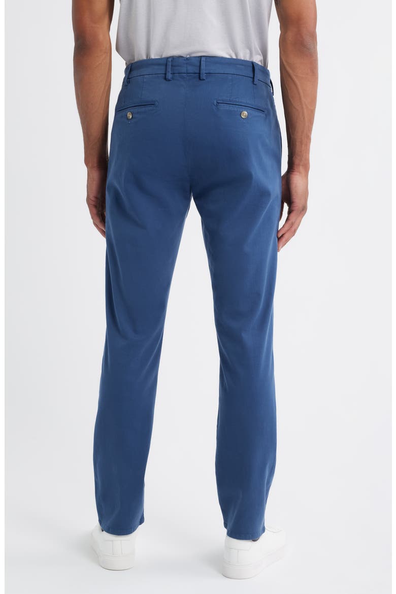 Signature Sateen Flat Front Pants, Alternate, color, NAVY