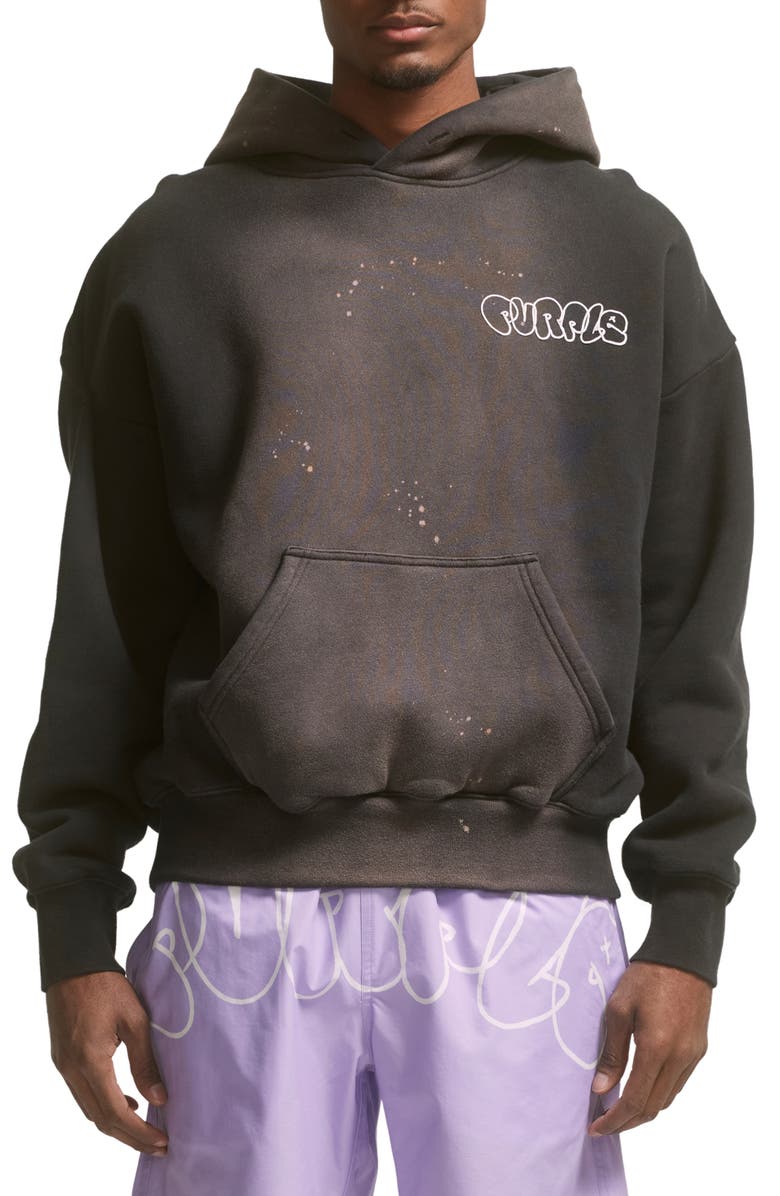 PURPLE BRAND Oversize Fleece Graphic Hoodie, Main, color,