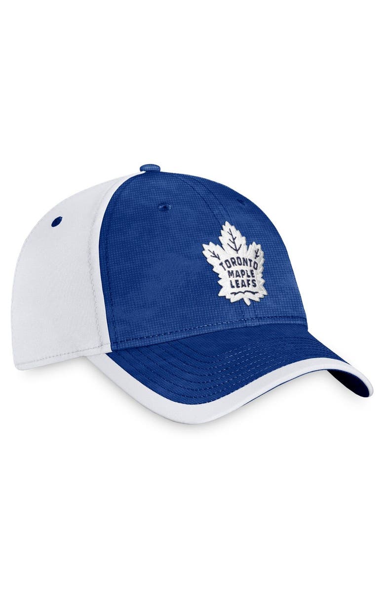 FANATICS Men's Fanatics Branded Blue/White Toronto Maple Leafs Authentic Pro Rink Camo Flex Hat, Alternate, color,