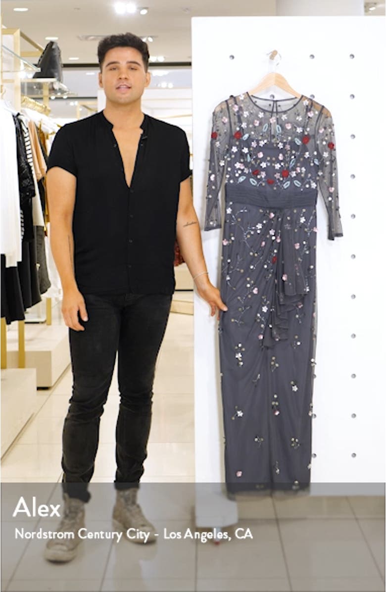 Floral 3D Embellished Gown, sales video thumbnail