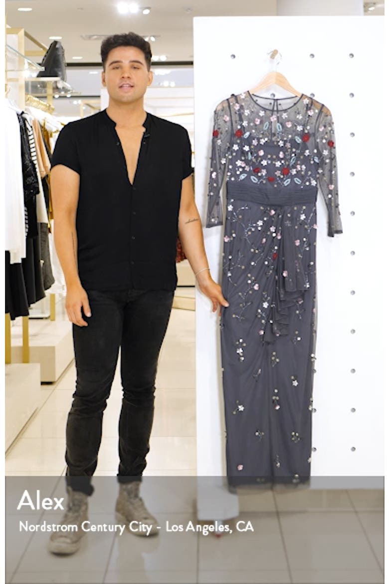 Floral 3D Embellished Gown video