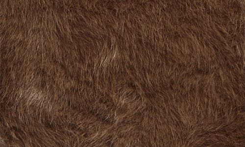 La Fiorentina Faux Fur Bucket Hat In Brown
