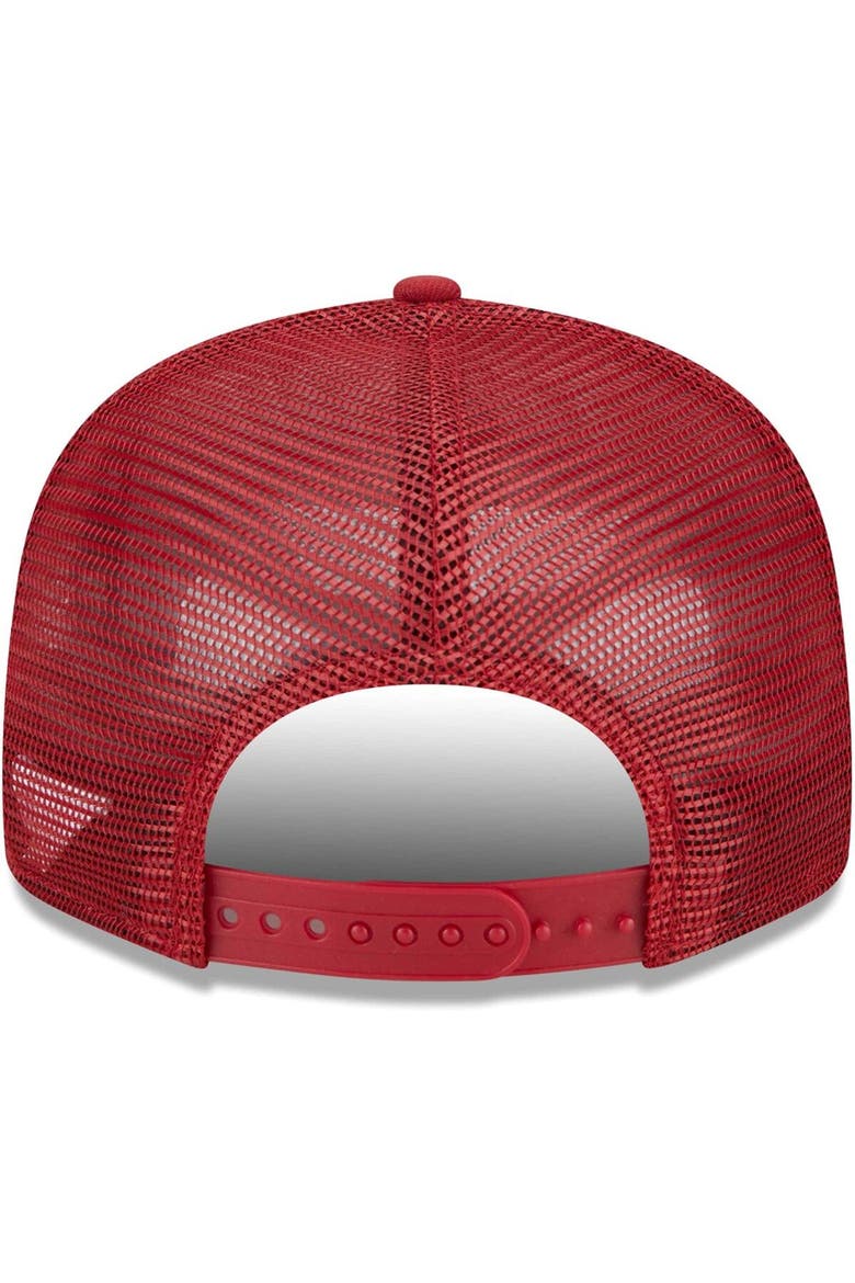 Men's New Era Cardinal Arizona Cardinals  Grade Trucker 9FIFTY Snapback Hat, Alternate, color, Cardinal