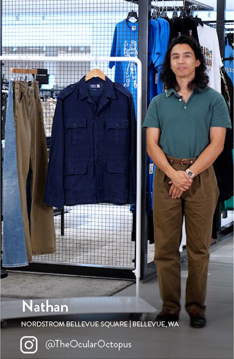 Linen Long Sleeve Camp Shirt, sales video thumbnail