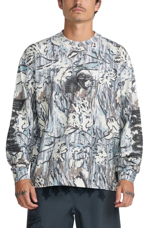 x Tapout Long Sleeve Heavyweight Cotton Jersey Graphic T-Shirt