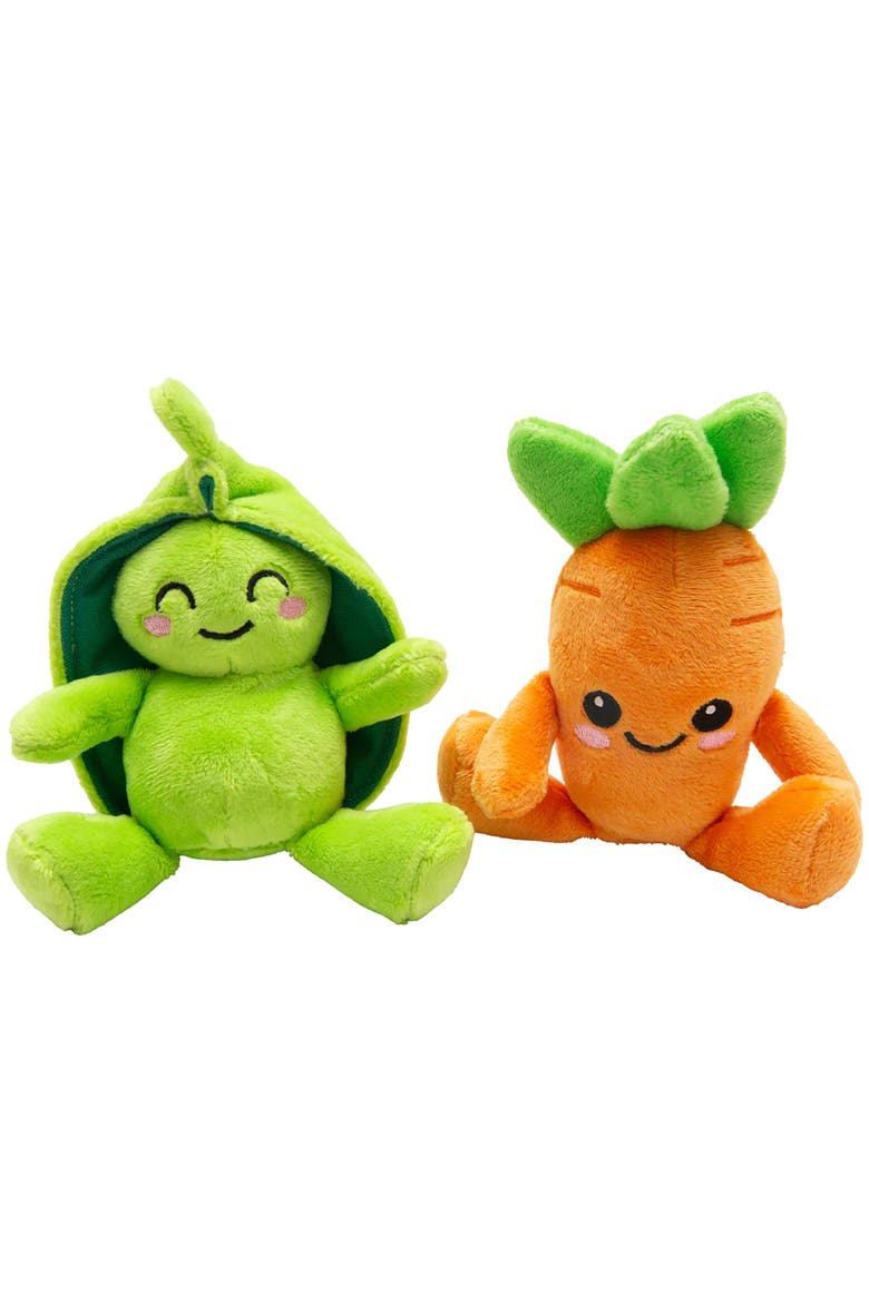2 Pack Plush Dog Toys, Main, color, Multicolored