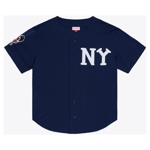 Men's Mitchell & Ness Aaron Judge Navy New York Black Yankees Batting Practice Jersey