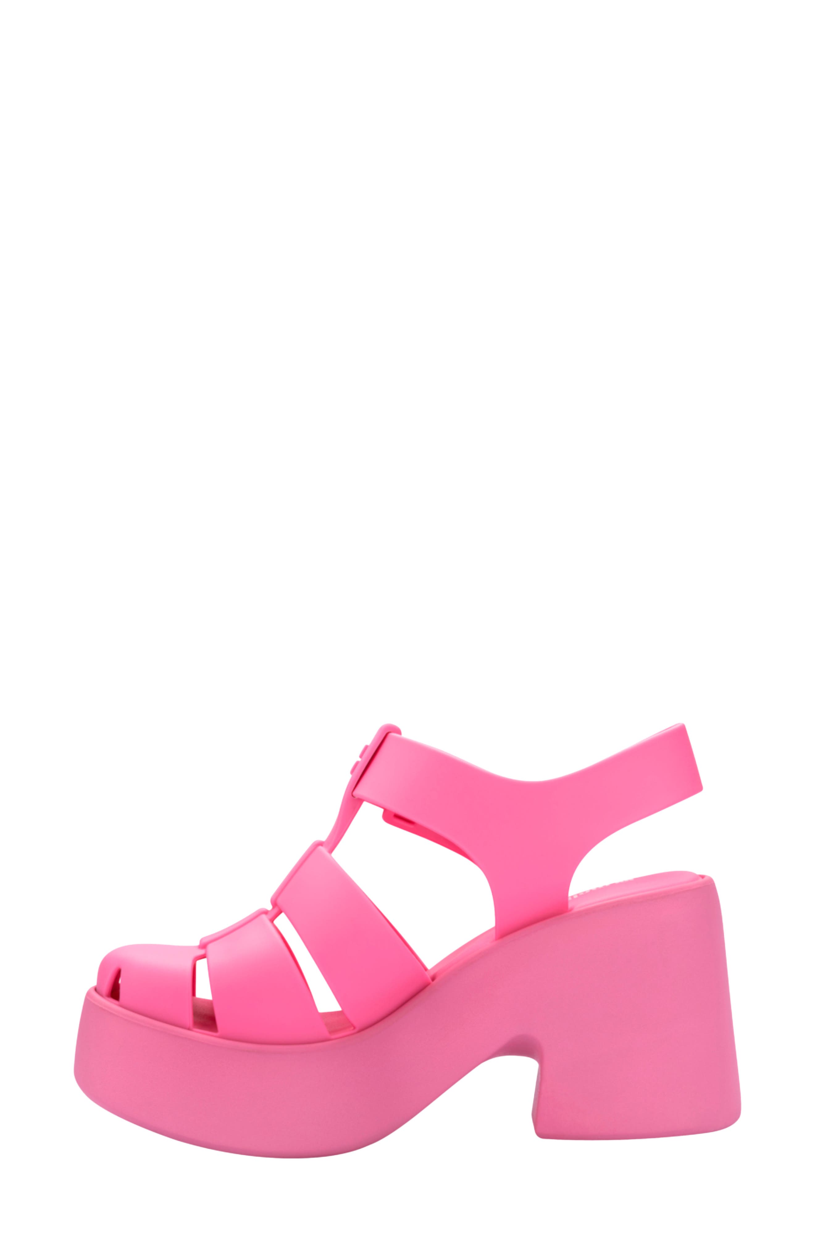 Lulu Platform Fisherman Sandal, Alternate, color, MATTE PINK