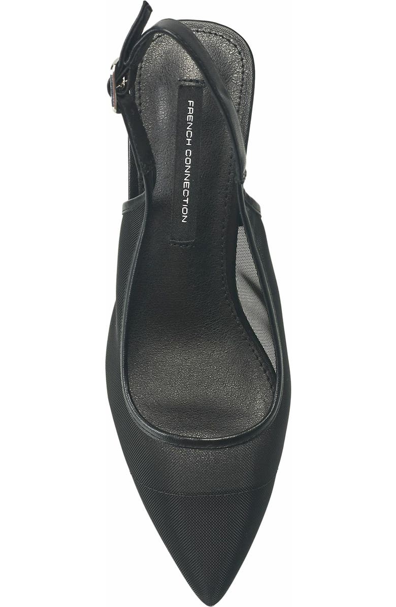 French Connection Mesh Flare Heel, Alternate, color,
