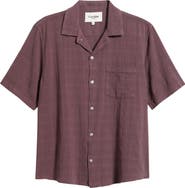 Corridor Washed Dobby Check Cotton Seersucker Camp Shirt