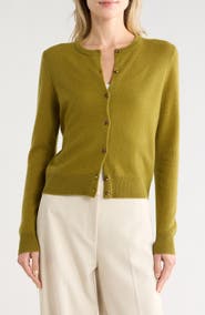 Nordstrom Crewneck Cashmere Cardigan