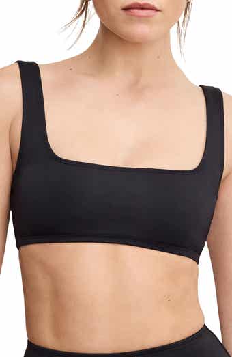 Good American Square Neck Compression Bikini Top