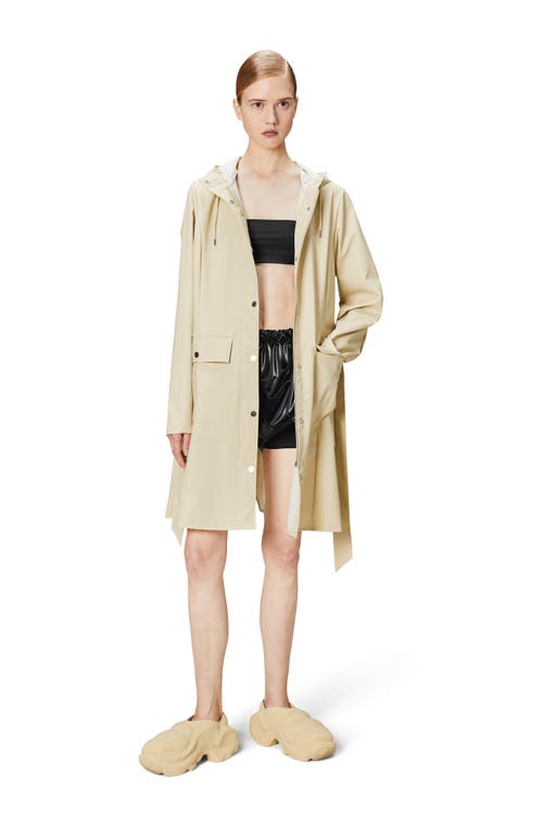 Rains Curve Hooded Belted Waterproof Jacket