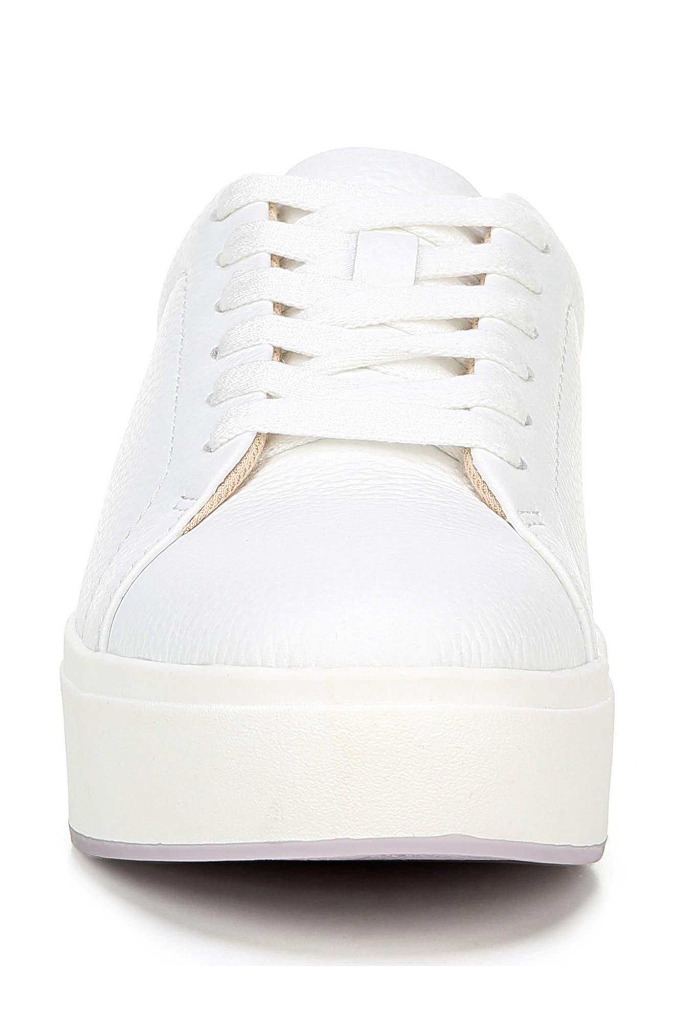 Abbot Luxe Platform Sneaker, Alternate, color, WHITE LEATHER