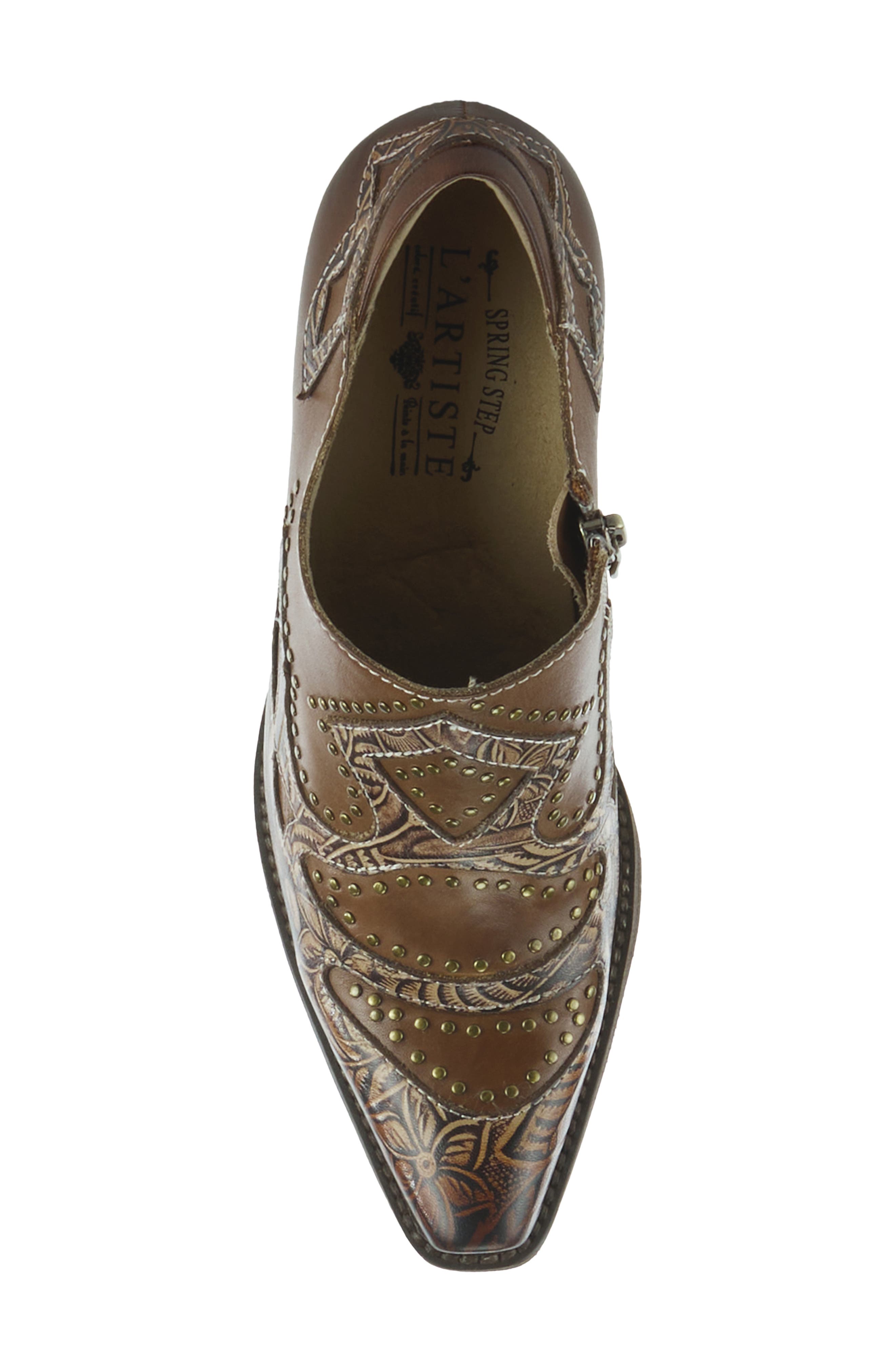 L'Artiste by Spring Step Zappa Bootie, Alternate, color, Brown