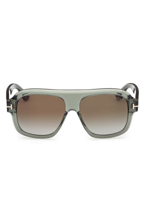 Rhonda 56mm Gradient Pilot Sunglasses