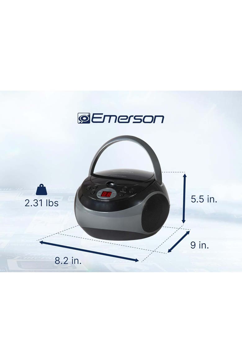 EPB-3000 Portable CD Player with AM/FM Radio and Dual Stereo Speakers, Alternate, color, Blue