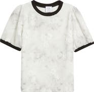 NIKKI LUND Beatrice Floral Appliqué T-Shirt