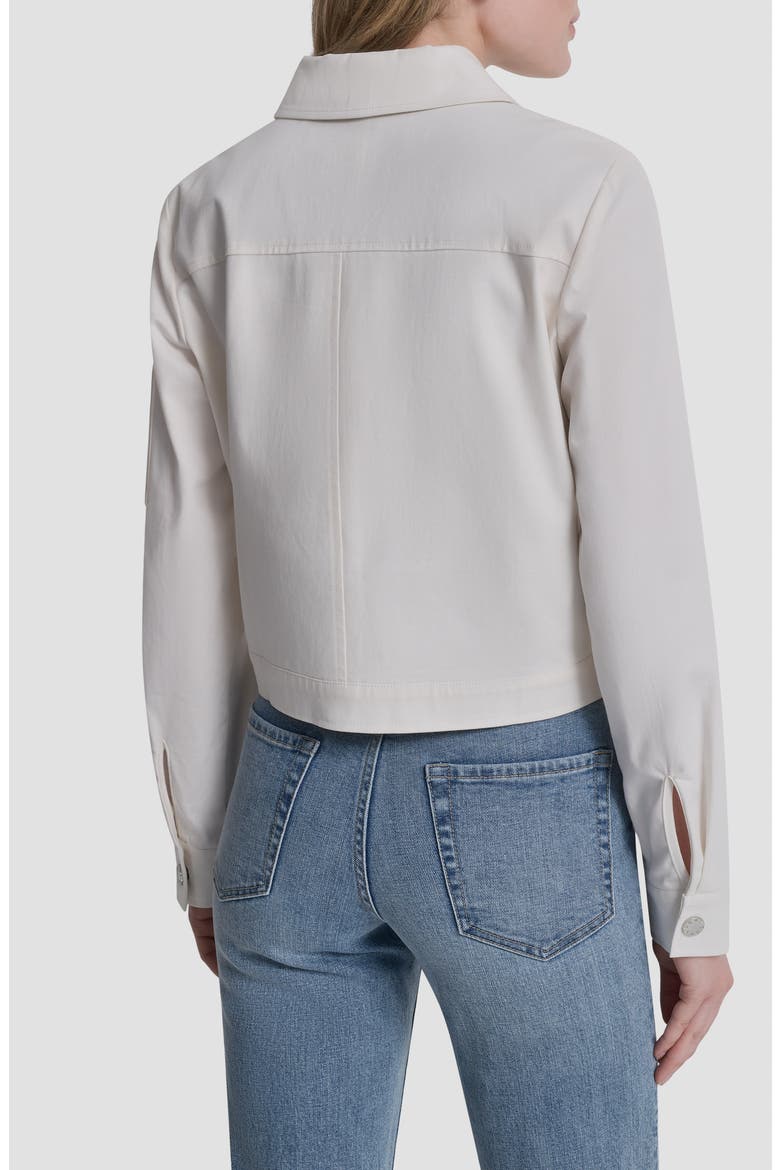 Twill Trucker Jacket, Alternate, color, IVORY