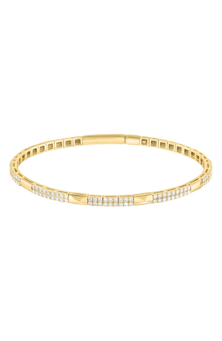 EFFY Lab-Grown Diamond Bangle Bracelet, Main, color, Gold
