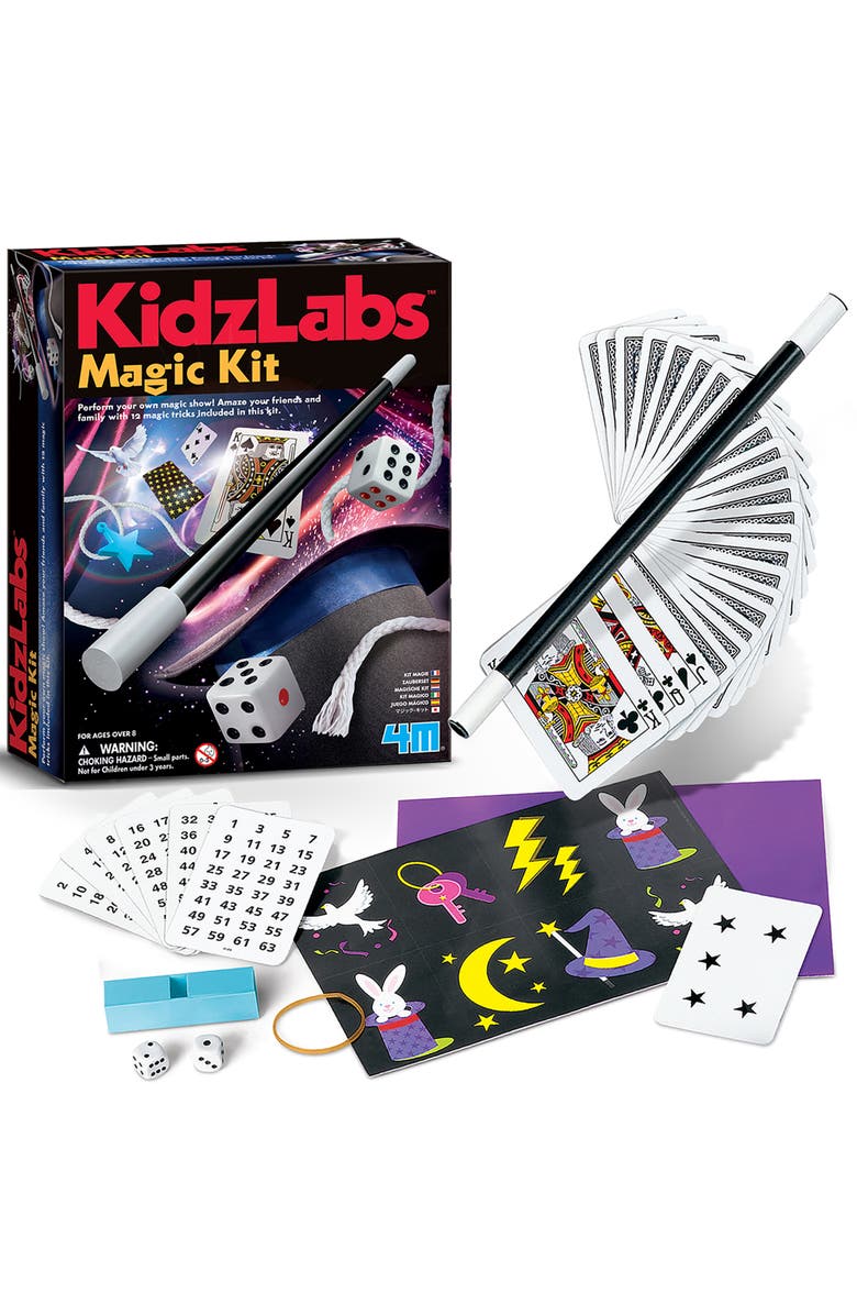 4M Kidzlabs Magic Kit Learn 12 Magic Tricks, Sleight Of Hand Set, Alternate, color, 