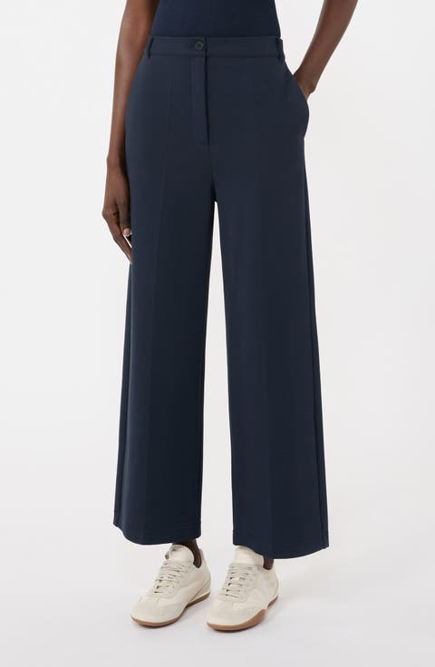Abano Straight Leg Jersey Ankle Pants