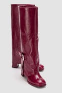 Forever & Always Shoes Lojo Leather Block Heel Boot