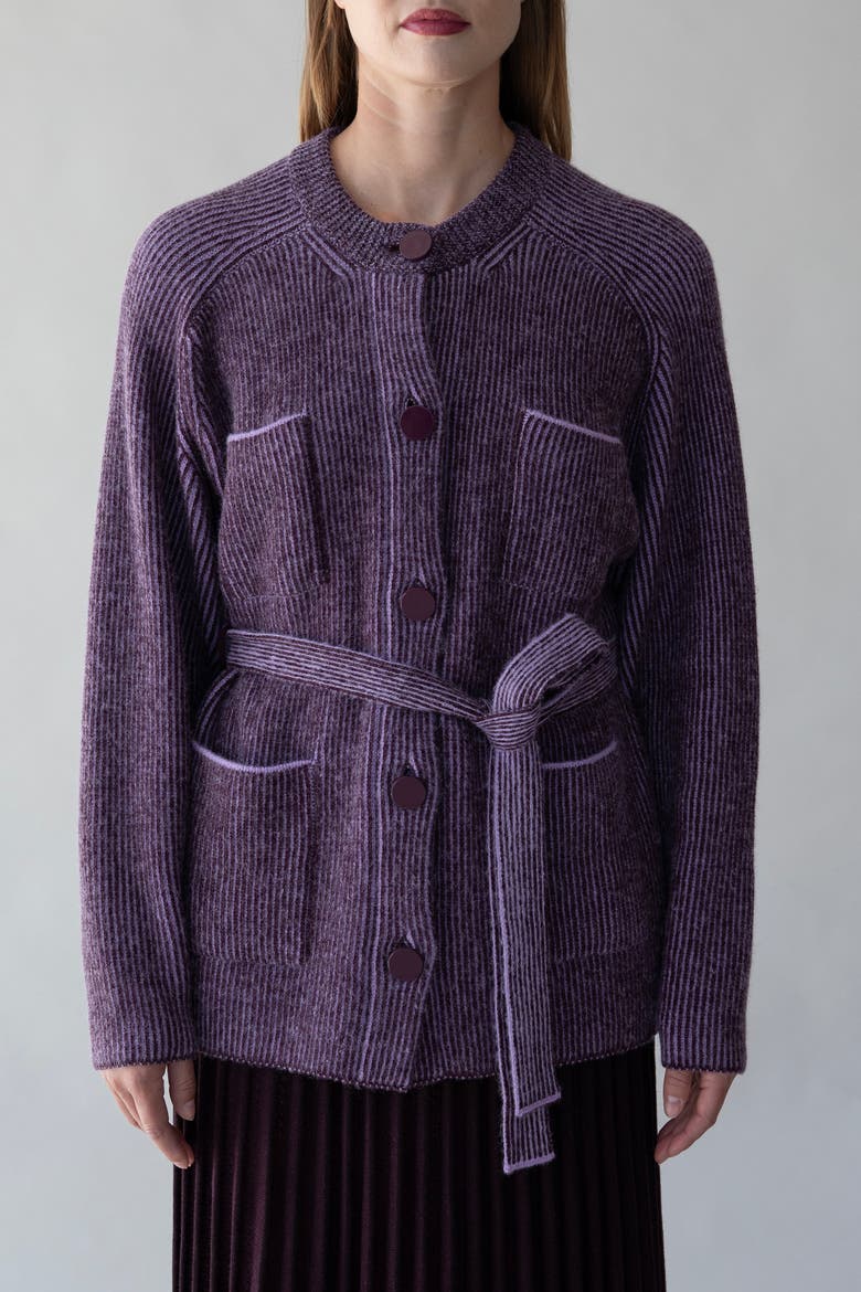 Lesse Cardigan, Main, color, AUBERGINE