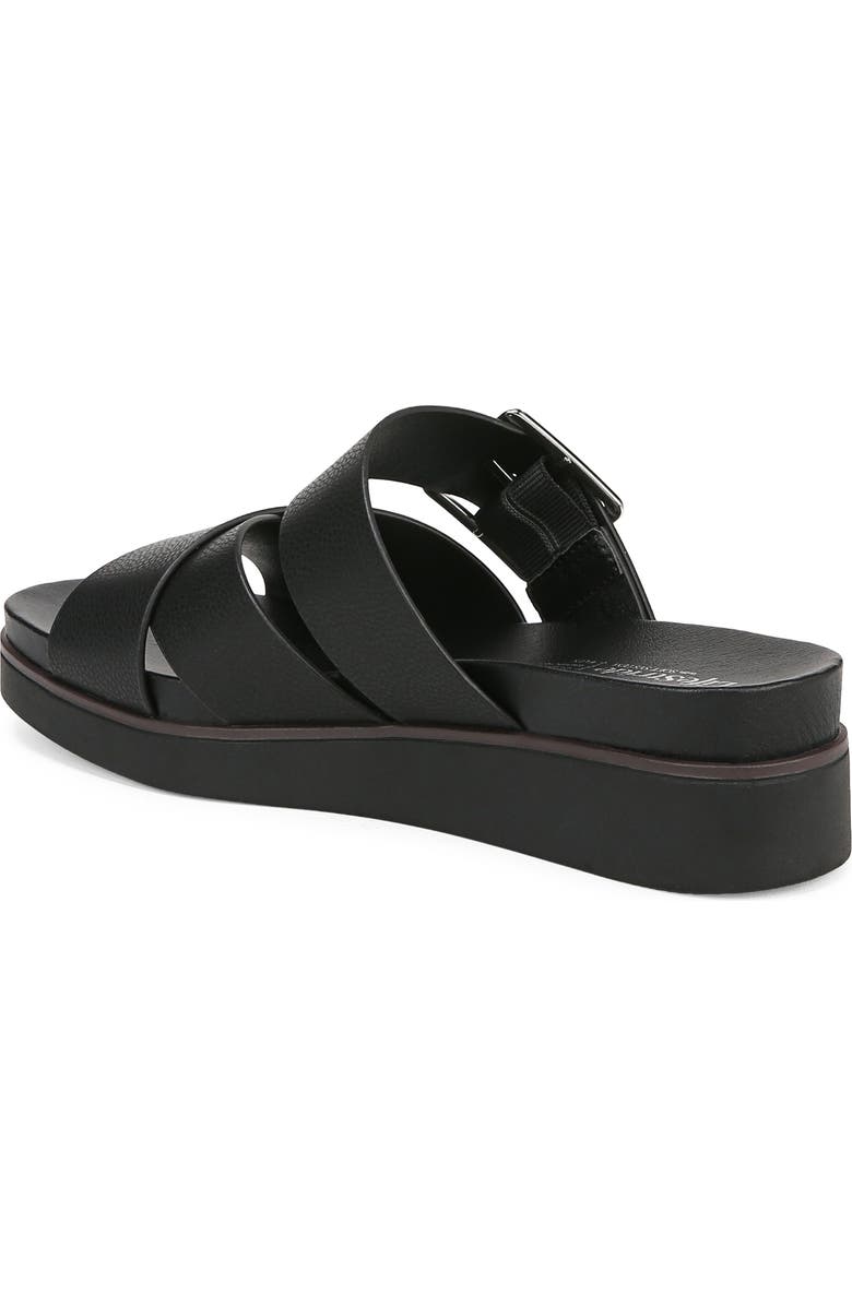LifeStride Getaway Platform Slide Sandal, Alternate, color, Black