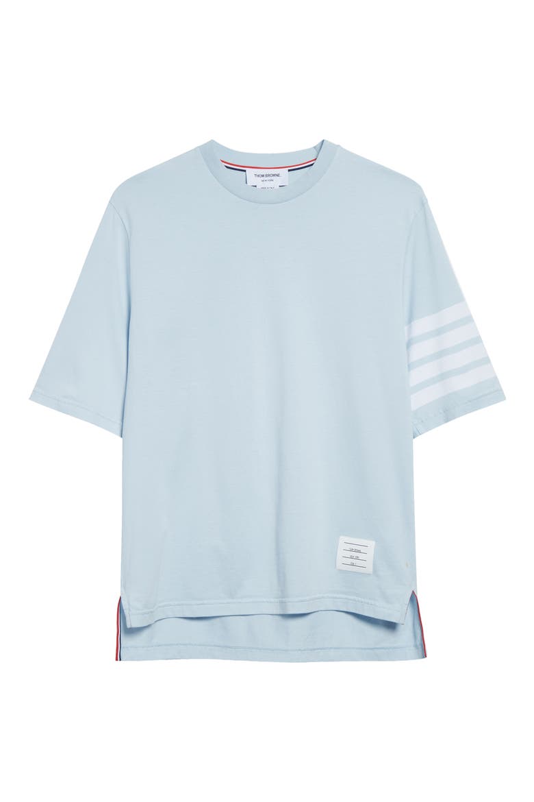 4-Bar Cotton Jersey T-Shirt, Alternate, color, LIGHT BLUE