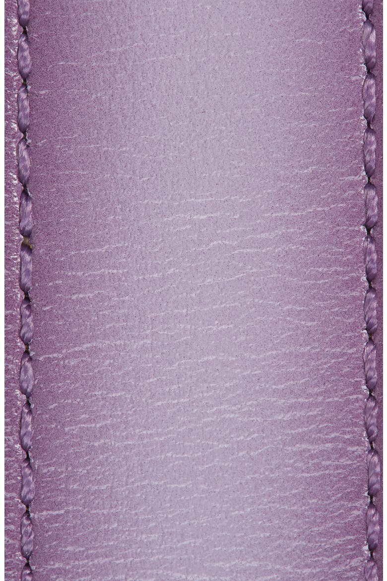 4G Buckle Reversible Skinny Leather Belt, Alternate, color, MAUVE